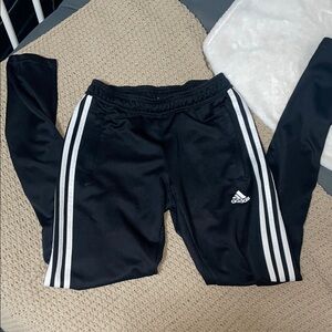 Adidas Black Sweatpants with Stripes